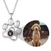 Pet projection necklace in silver by TrulyMineCo. Made of durable stainless steel