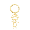 Children Drawing to Keychain in Gold