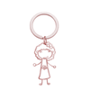 Children Drawing to Keychain in Rose Gold
